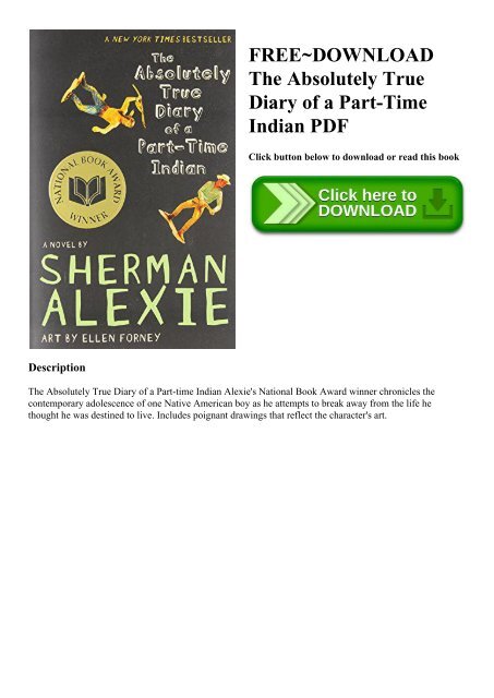 Free Download The Absolutely True Diary Of A Part Time Indian Pdf Free Download The Absolutely True Diary Of A Part Time Indian Pdf