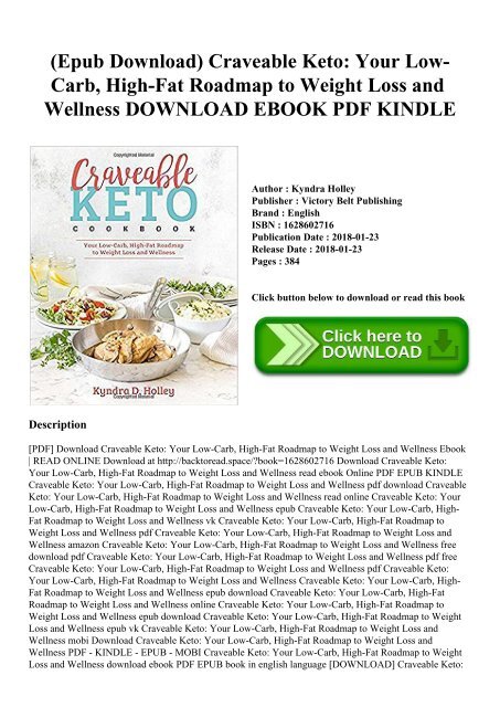 (Epub Download) Craveable Keto Your Low-Carb  High-Fat Roadmap to Weight Loss and Wellness DOWNLOAD EBOOK PDF KINDLE