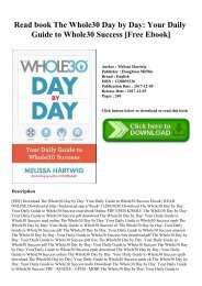 Read book The Whole30 Day by Day Your Daily Guide to Whole30 Success [Free Ebook]