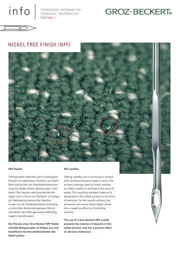 NICKEL FREE FINISH (NFF) - Groz-Beckert