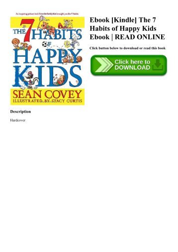 Ebook [Kindle] The 7 Habits of Happy Kids Ebook  READ ONLINE