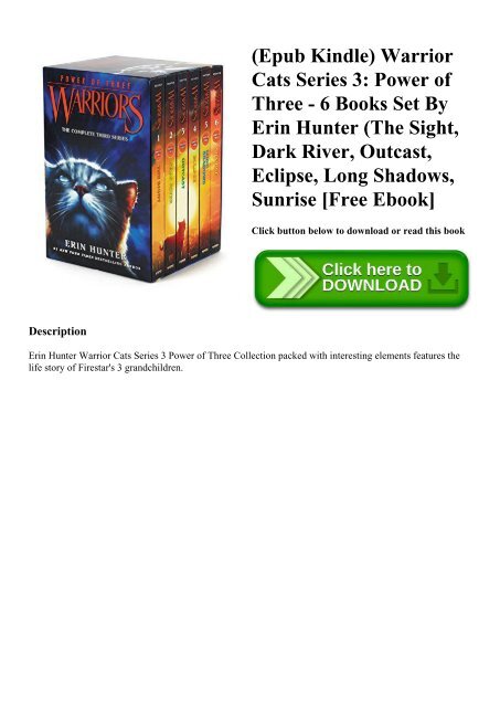 Warriors: Power of Three Collection by Erin Hunter 6 Books