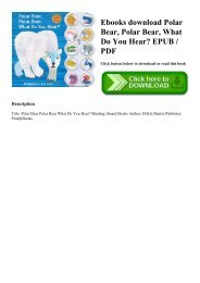 Ebooks download Polar Bear  Polar Bear  What Do You Hear EPUB  PDF