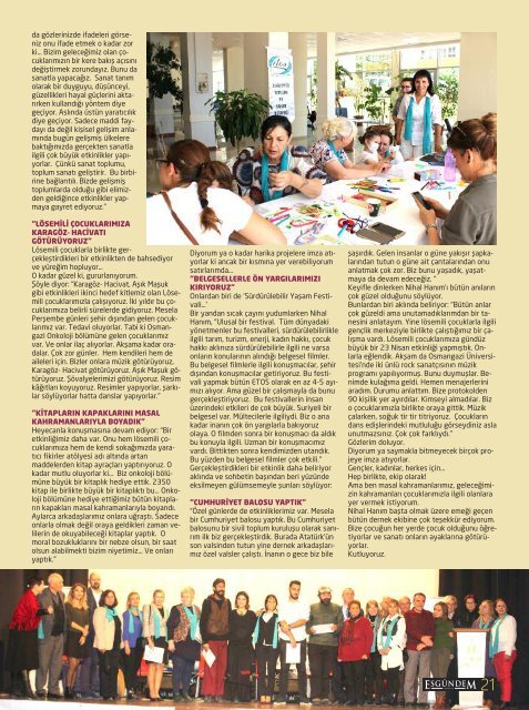 İstikbal Gazetesi Esgündem Dergisi Ağustos 2018 Sayısı