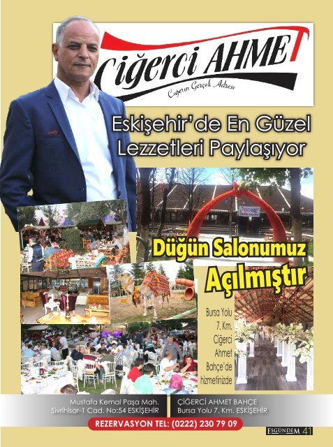 İstikbal Gazetesi Esgündem Dergisi Ağustos 2018 Sayısı