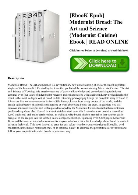 Modernist Cuisine Espanol Pdf