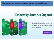 What are the steps to activate Kaspersky antivirus with a trial license