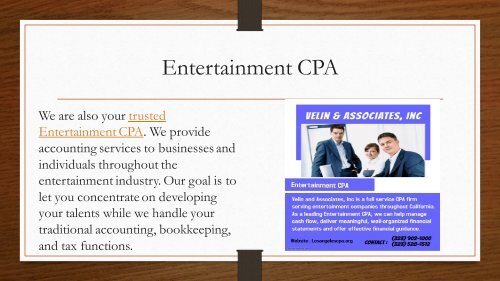 Liable Entertainment CPA