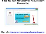 1-888-489-7936 Malwarebytes Antivirus isn't Responding