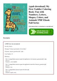 {epub download} My First Toddler Coloring Book Fun with Numbers  Letters  Shapes  Colors  and Animals! PDF Ebook Full Series