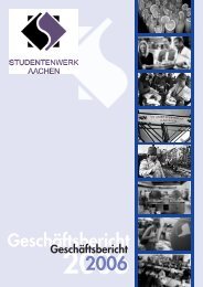 Studentenwerk Geschäftsbericht 2006