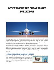 8 Tips to Find the Cheap Flight for Jeddah