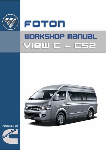 Foton Workshop Manual - View (CS2)