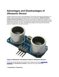 Advantages and Disadvantages of Ultrasonic Sensor