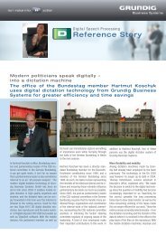 Reference Story - Grundig Business Systems GmbH