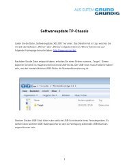 Softwareupdate TP-Chassis - Grundig