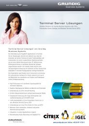 Terminal Server Lösungen - Grundig Business Systems