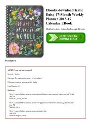 Ebooks download Katie Daisy 17-Month Weekly Planner 2018-19 Calendar EBook