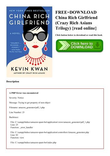 READ ONLINE Crazy Rich Asians series for free. PDF books reading at blogger.com crazy rich asians pdf download