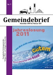 Gemeindebrief - Laurentiuskirche