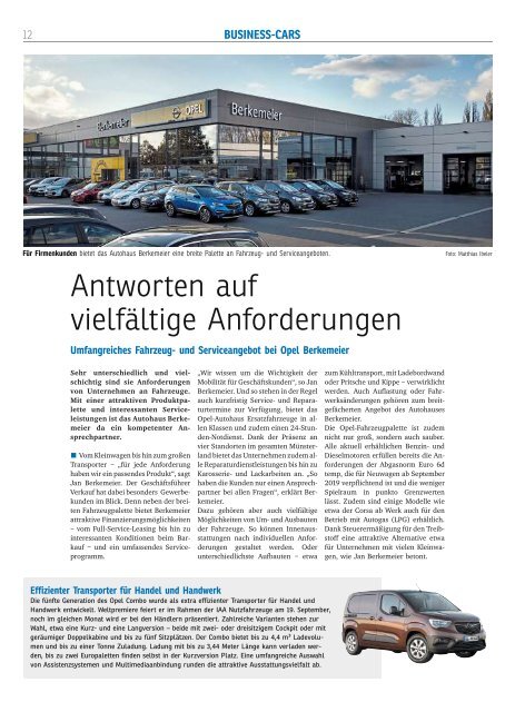 BUSINESS-CARS DIE WIRTSCHAFT 28.8.,2018