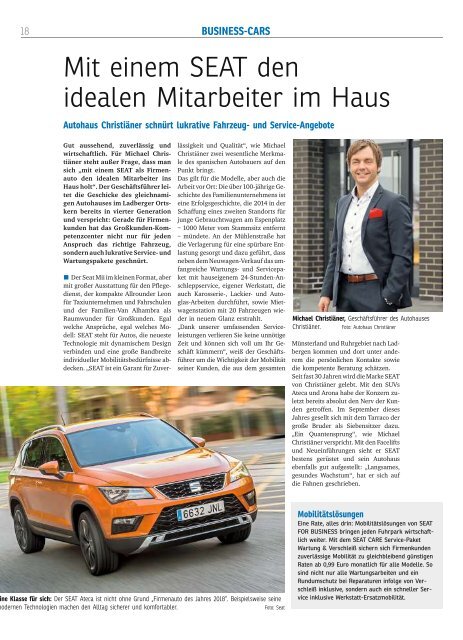 BUSINESS-CARS DIE WIRTSCHAFT 28.8.,2018