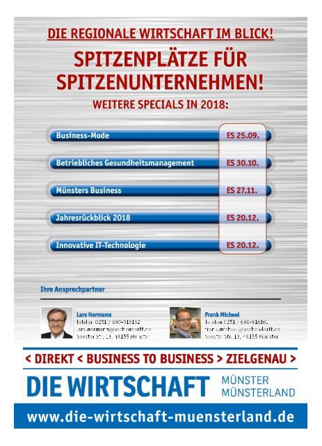 BUSINESS-CARS DIE WIRTSCHAFT 28.8.,2018