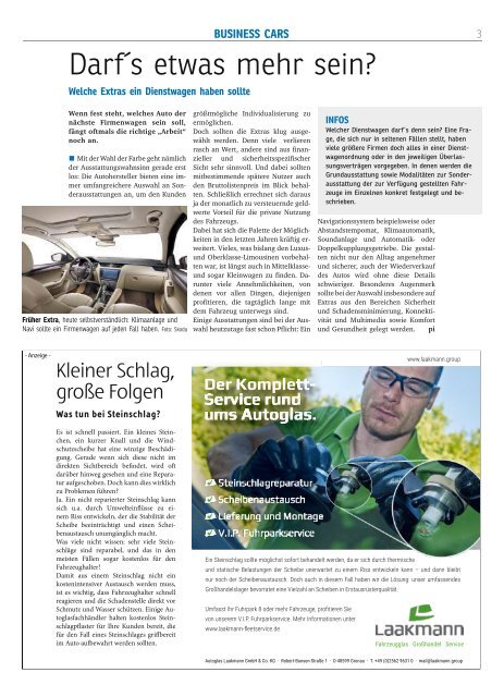 BUSINESS-CARS DIE WIRTSCHAFT 28.8.,2018