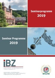 IBZ Gimborn - Seminarprogramme 2019