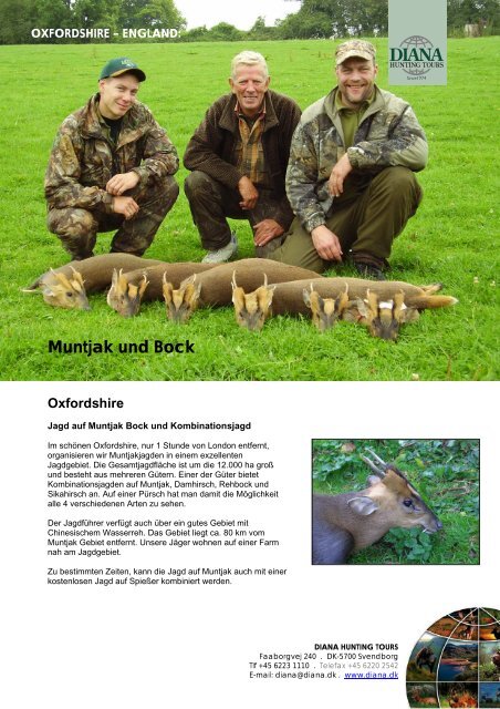 Muntjak und Bock Oxfordshire - Limpopo Travel