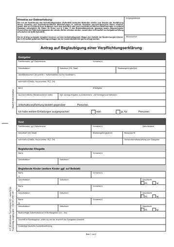 Verpflichtungserklärung Download