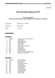 Verhandlungsschrift - Marktgemeinde Seewalchen am Attersee