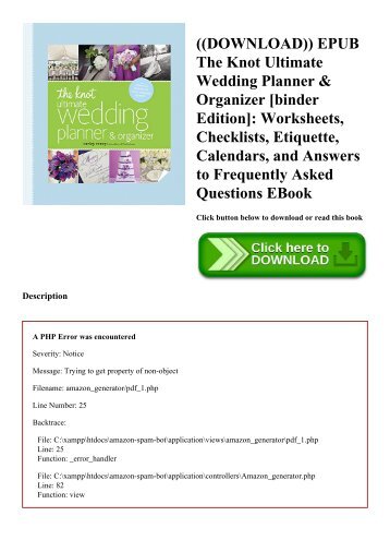 ((DOWNLOAD)) EPUB The Knot Ultimate Wedding Planner & Organizer [binder Edition] Worksheets  Checklists  Etiquette  Calendars  and Answers to Frequently Asked Questions EBook