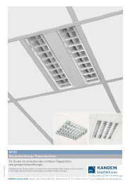 Bürobeleuchtung / Rasterleuchten ER 80 - KANDEM