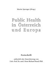Prof. Dr. med. Horst Richard Noack PhD Public Health in Österreich ...