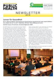 newsletter 03-10 - Public Health - Medizinische Universität Graz