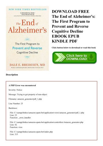 DOWNLOAD FREE The End of Alzheimer's The First Program to Prevent and Reverse Cognitive Decline EBOOK EPUB KINDLE PDF