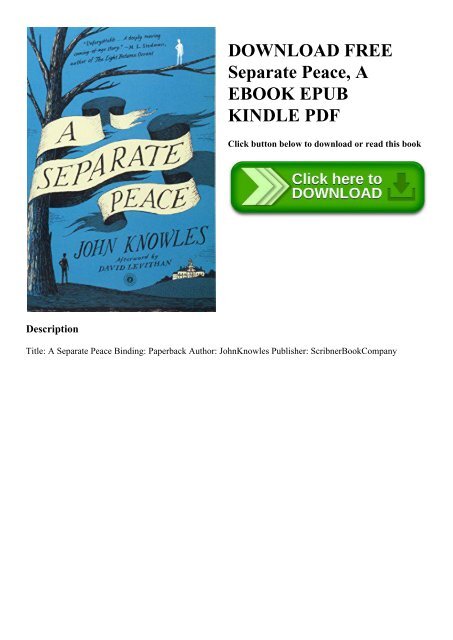 A Separate Peace Epub