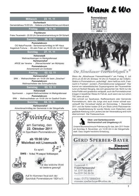 Ausgabe 10/2011 - Gemeinde Pommelsbrunn