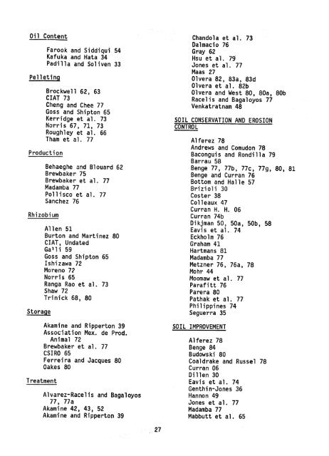 World Literature on Leucaena - (PDF, 101 mb) - USAID