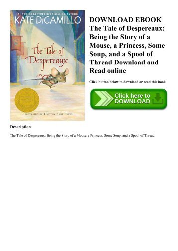 the tale of despereaux ebook download free Despereaux magazines.