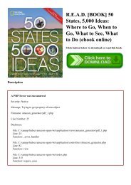 R.E.A.D. [BOOK] 50 States  5 000 Ideas Where to Go  When to Go  What to See  What to Do (ebook online)