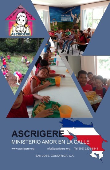 BROCHURE AGOSTO 2018 ASCRIGERE - MINISTERIO AMOR ENLA CALLE