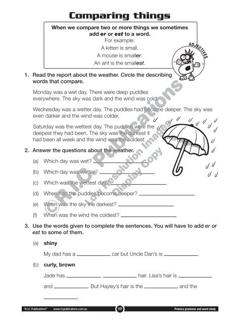 RIC-20230 Primary Grammar and Word Study Year 2 – Parts of Speech