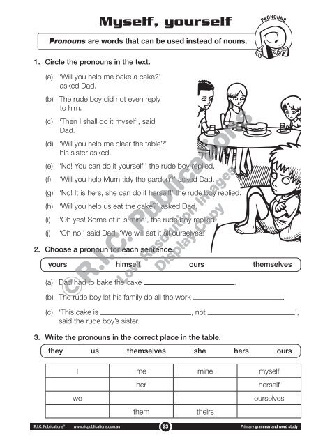 RIC-20230 Primary Grammar and Word Study Year 2 – Parts of Speech