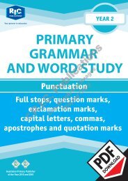 RIC-20232 Primary Grammar and Word Study Year 2 – Punctuation