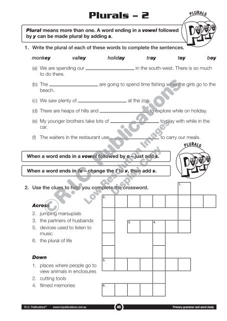 RIC-20235 Primary Grammar and Word Study Year 3 – Understanding and choosing words