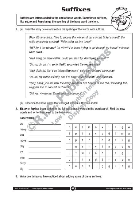 RIC-20239 Primary Grammar and Word Study Year 4 – Understanding and choosing words