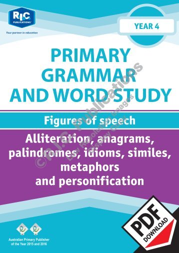 RIC-20241 Primary Grammar and Word Study Year 4 – Figures of Speech