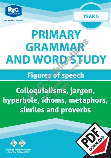 RIC-20245 Primary Grammar and Word Study Year 5 – Figures of Speech